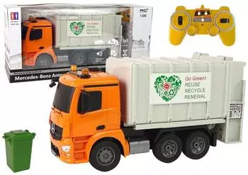 Wisam RC-Müllwagen Mercedes-Benz Antos Orange Trash (H-2025)