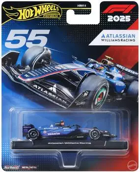 Hot Wheels Formula 1 2025 Atlassian Williams No.55 Carlos Sainz, 1:64 (JKD85)