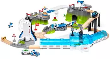 Ravensburger World Weltraum Deluxe Zugset, Holz, Licht & Sound (36157)