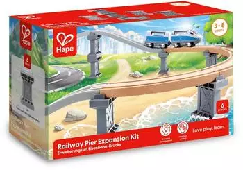 HaPe Erweiterungsset Eisenbahn-Pier, Holz (E3875)
