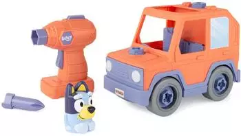 Bluey Build A Buddy Motorisiertes Auto & Bohrer mit Figur