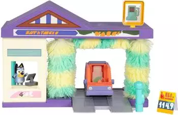 Bluey Waschstra&szlig;en-Spielset mit exklusiver Figur, interaktiv (19335)