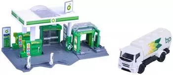 Majorette Petrol Station BP + 1 Vehicle