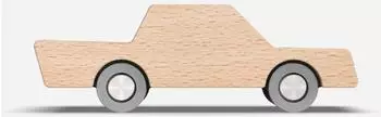 waytoplay Back & Forth Car Spielzeugauto aus Holz, natur