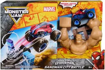 Monster Jam Sandman City Battle Spielset Marvel 1:64 (6076523)