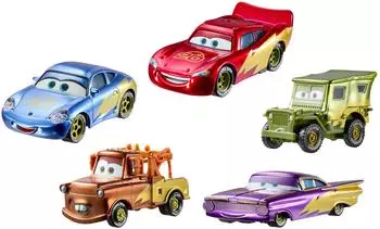 Mattel Disney und Pixar Cars Rennautos 5er-Pack 20. Jubil&auml;um (JMJ85)
