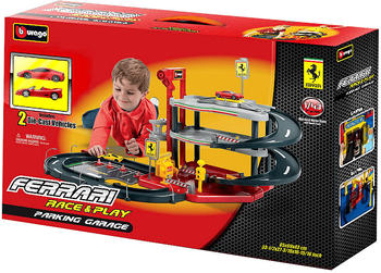 BBurago Ferrari Race & Play Parking Garage + 2 Autos