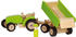 Goki Traktor mit Anhänger grün