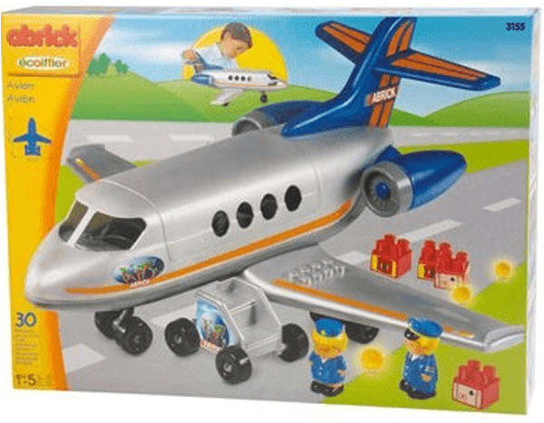 Ecoiffier Abrick - Großes Personenflugzeug & 4 Spielfiguren (3155)