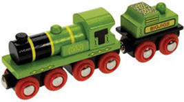 Bigjigs Toys Bigjigs Big Green Engine Coal Tender (BJT419)