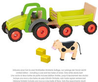 Goki 55886, Goki Wooden Tractor with Trailer