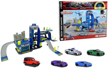Majorette Creatix Polizei Hauptquartier, Spielgebäude Inkl. 5 Fahrzeuge (212050030)