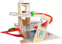 small-foot Parkgarage 11676 Parkhaus Premium, aus Holz, mit 3 Ebenen,...