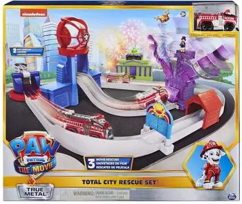 Paw Patrol The Movie True Metal Total City Rescue Set