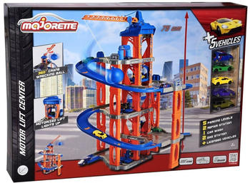 Majorette Motor Lift Center mit 5 Autos
