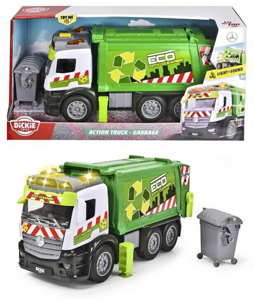 Dickie Action Truck - Garbage - Mercedes Truck (203745014)