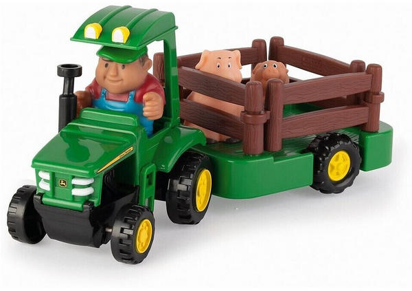 TOMY John Deere - Traktor mit Anhänger & Tierfiguren