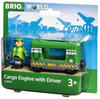 Brio 33894, Brio Cargo Engine w Driver #
