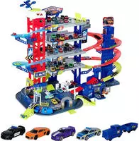 Majorette Parkgarage Super Chase Center, mit 6 Ebenen, motorisiertem Aufzug,...