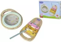 Simba 109265761, Simba-Dickie Peppa Pig Holz-Musikset (2-teilig)