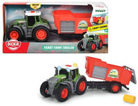 Dickie Toys Fendt Traktor mit Anh&auml;nger Fertigmodell Landwirtschafts Modell