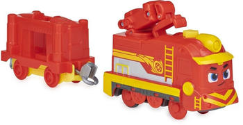 Spin Master Mighty Express Motorisierter Zug Frachter Nick mit Güterwaggon rot/gelb (6061429)