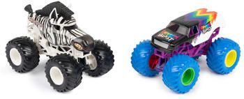 Monster Jam 1:64 Racing Stripes vs Rainbow Blast (6067391)