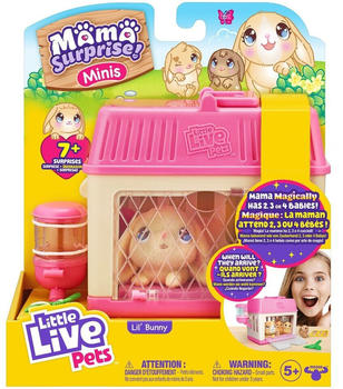 Moose Toys Little Live Pets Mama Surprise Mini Maus-Spielset: Lil‘ Bunny
