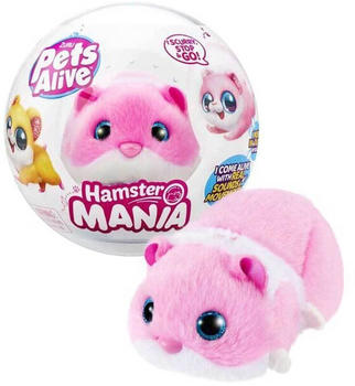 ZURU Pets Alive - Hamster Mania 1 Stück sortiert – Lebensechte Animation für realitätsnahes Spielerlebnis