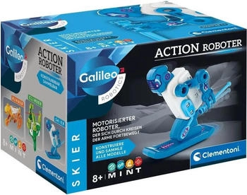 Clementoni Galileo Robotics Action Roboter Skier Bausatz f&uuml;r einen Ski fahrenden Roboter Experimentierkasten f&uuml;r Kinder ab 8 Jahren von 59430