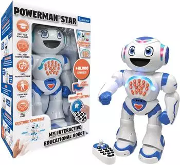 Lexibook Powerman Star Bildungsroboter mit Story Maker, Fernbedienung (ROB85EN)