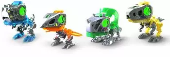 Silverlit YCOO Biopod Mega Pack, 4 Dinosaurier-Roboter mit Licht- und Soundeffekten (88155)