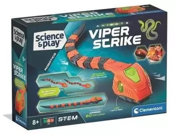 Clementoni WildBots Viper Strike Schlangen-Roboter STEM-Spielzeug mit LED-Augen (75161)
