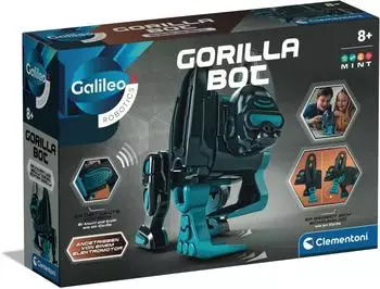 Clementoni Galileo Robotic Gorilla Bot, Spielzeug-Roboter für Kinder ab 8 Jahren, Zusammenbau (59479)