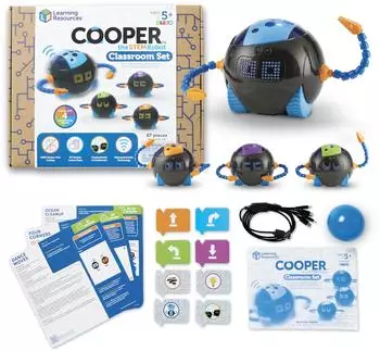 Learning Resources Cooper Der STEM-Roboter Klassenset, Coding ab 5 Jahren (LER3118)