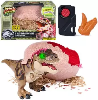 Spin Master Primal Hatch Jurassic World T-Rex interaktives Dinosaurier-Ei (6076597)
