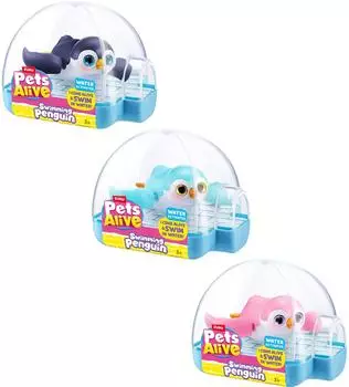 ZURU Pets Alive Swimming Penguin, Spielfigur (9573UQ1)