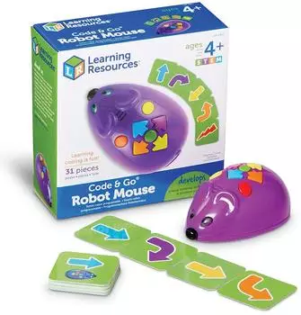 Learning Resources Code & Go Roboter-Maus, programmierbares STEM-Spielzeug (LER2841)
