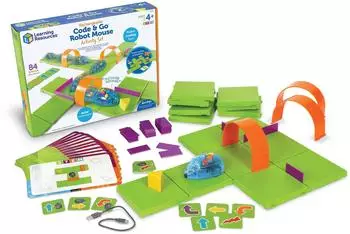 Learning Resources Code & Go Robot Mouse Activity Set, STEM-Spielzeug ab 4 Jahren (LER2872)