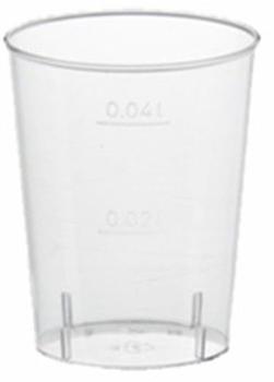 Starpak 24 X 40 Gläser für Schnaps, PS 4 cl Ø 4,2 cm · 5,2 cm glasklar - Kunststoff 12159
