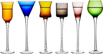 Lyngby Glas London Schnapsglas 2,5-5 cl 6 Teile Mix