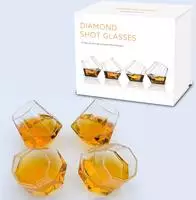 Mad Monkey - Shot Gl&auml;ser Diamond (4er Set) transparent