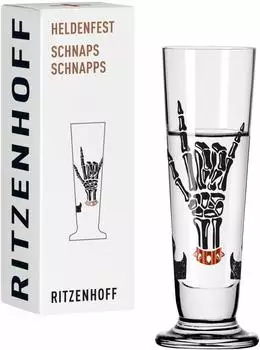 Ritzenhoff Schnapsglas Heldenfest #18 E. Sprenger-Pieper H25, Kristallglas, 52ml (1061018)