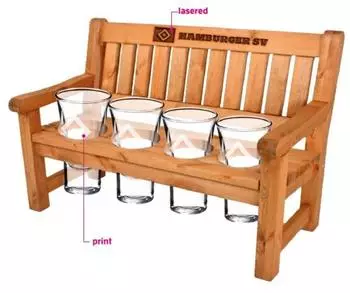 HSV Schnapsbank Schnapsgläser 4er-Set