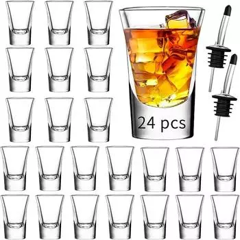 LuxusKollektion Schnapsgläser-Set 24-teilig, transparent, 35ml