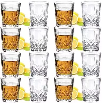 LuxusKollektion Schnapsgläser 60ml bleifrei, schwerer Boden, 16 Stück