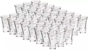 Van Well Dublino Stamper geeicht 2cl/4cl Rotring, Glas, 48er Set