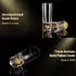 LuxusKollektion Kristall-Schnapsgläser 2er Set 6cl mit 24K Blattgoldflocken
