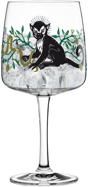 Ritzenhoff Gin Ginglas Karin Rytter King Of Monkeys Gin Glas Schnapsglas Kristallglas 700 ml 3450001