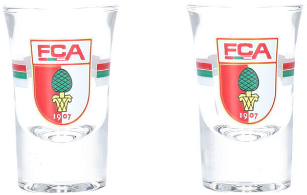 FC Augsburg Wappen Schnapsglas 3,4cl 2er Set FCA_Schnaps2344-01